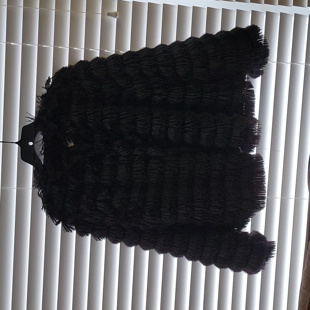 Black fringe jacket